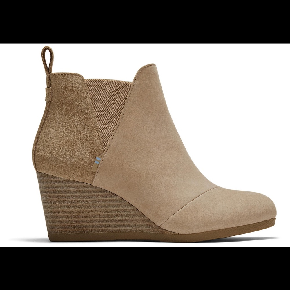 TOMS Kelsey Taupe Grey size 7 NWT